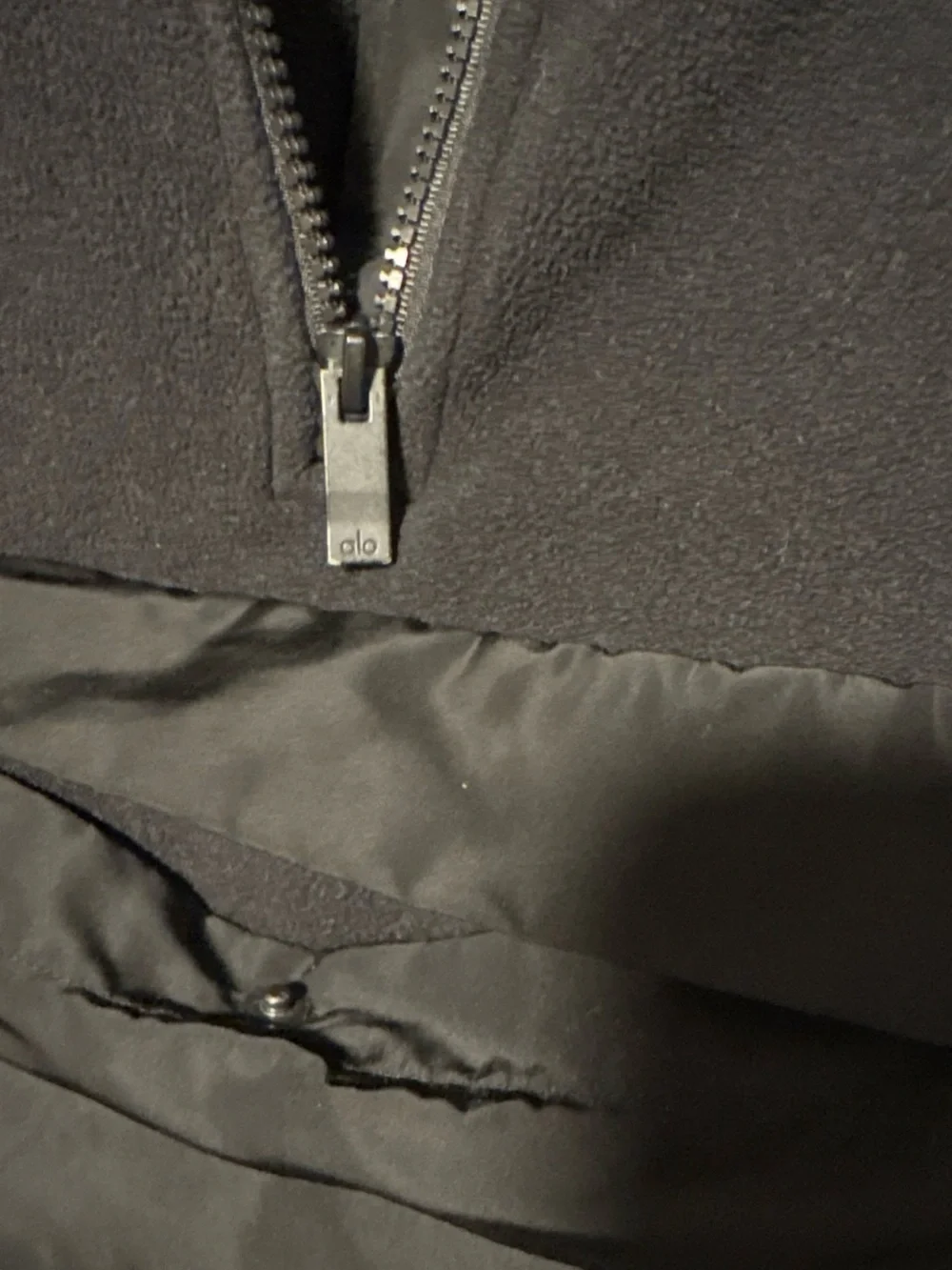 ALO Yoga Black Lightweight Quarter-Zip Pullover Jacket